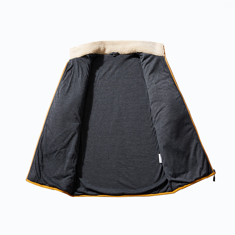 アメカジ ボアフリース切替ジップアップジャケット