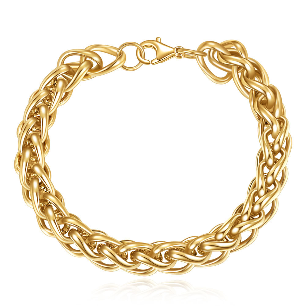 アメカジ 太め喜平チェーン金属製ブレスレット