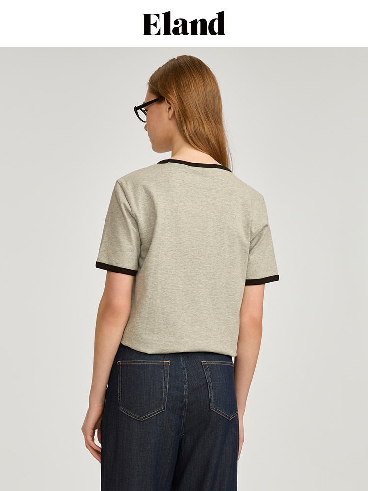 アメカジ ヨットプリント配色リンガーＴシャツ