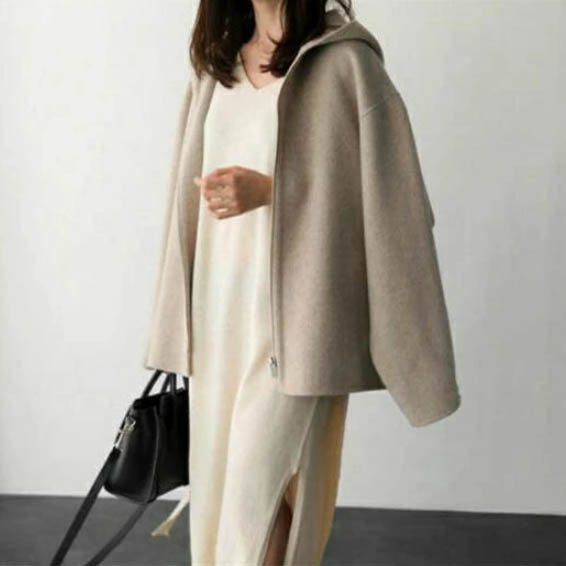 アメカジ レディース フード付きジャケット 秋冬防寒コート