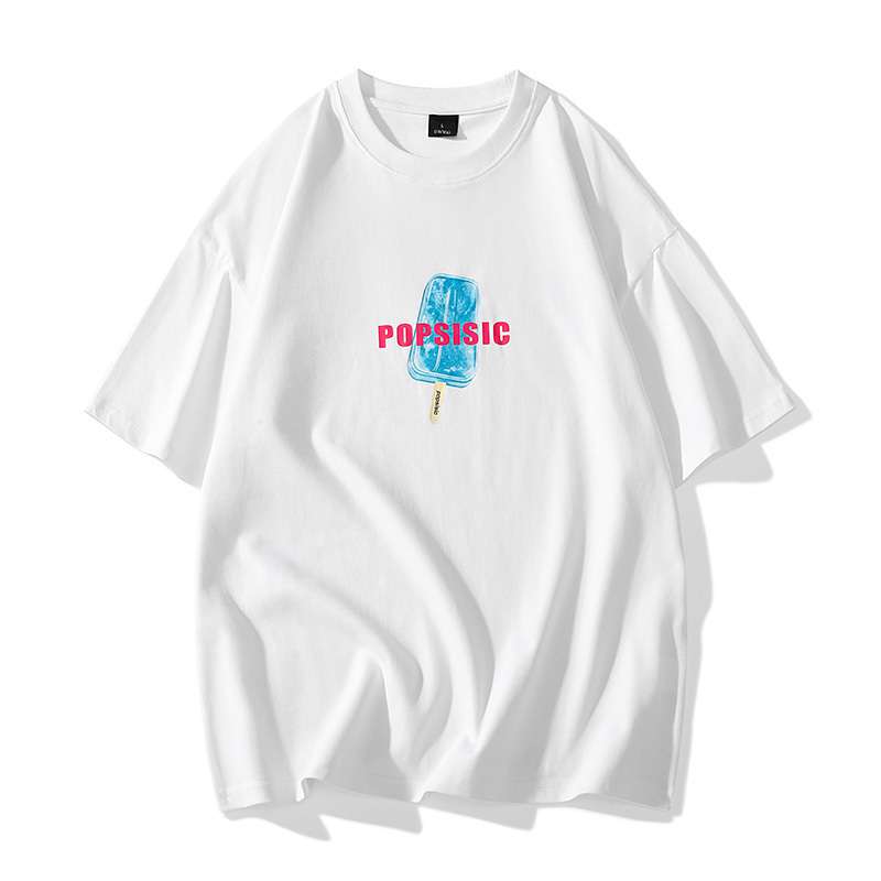 アメカジファッション  アイスキャンディーモチーフプリント半袖Tシャツ