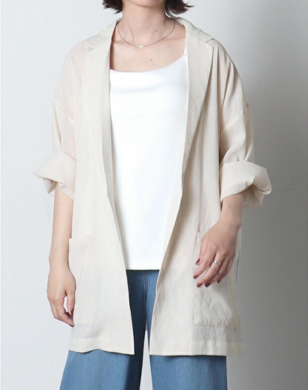 アメカジ 春夏新作レディース長袖シアージャケット