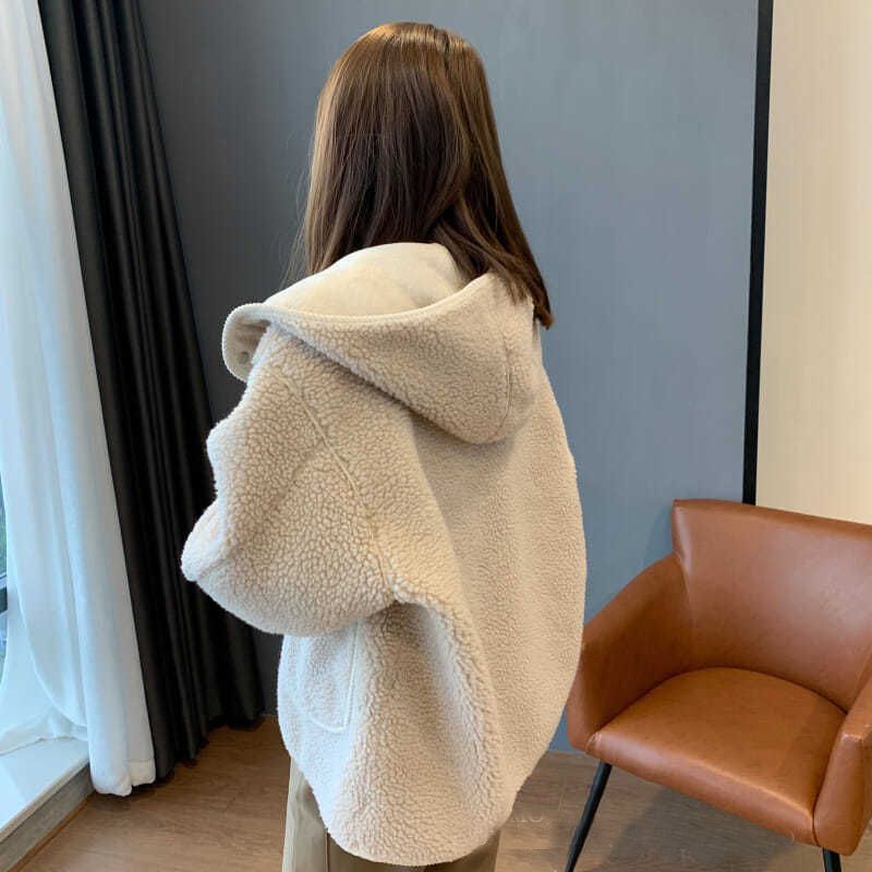 アメカジ レディース ボア アウター フード付き防寒コート 秋冬