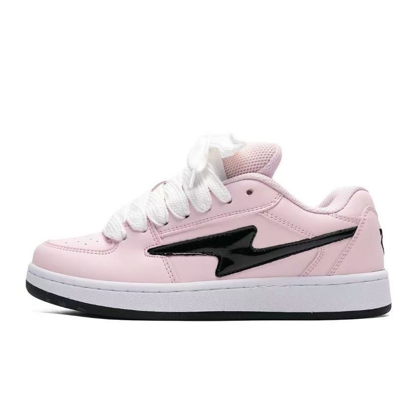 アメカジ 稲妻デザインローカットコートスニーカー