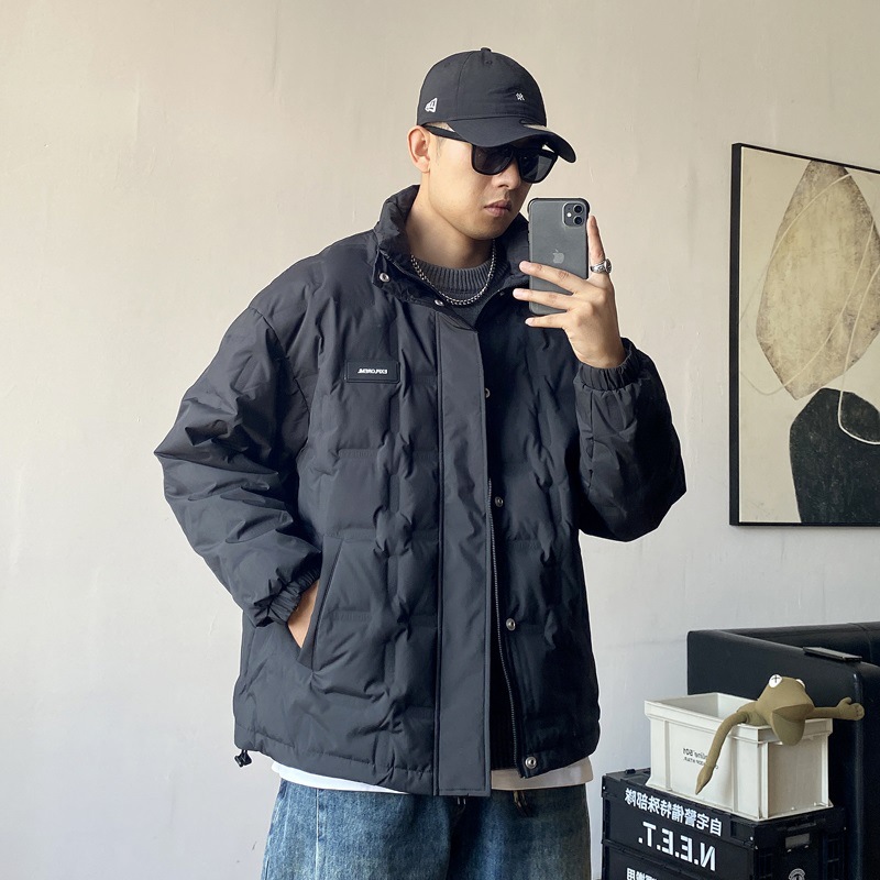 アメカジ オーバーサイズ中綿入りパッド付きジャケット