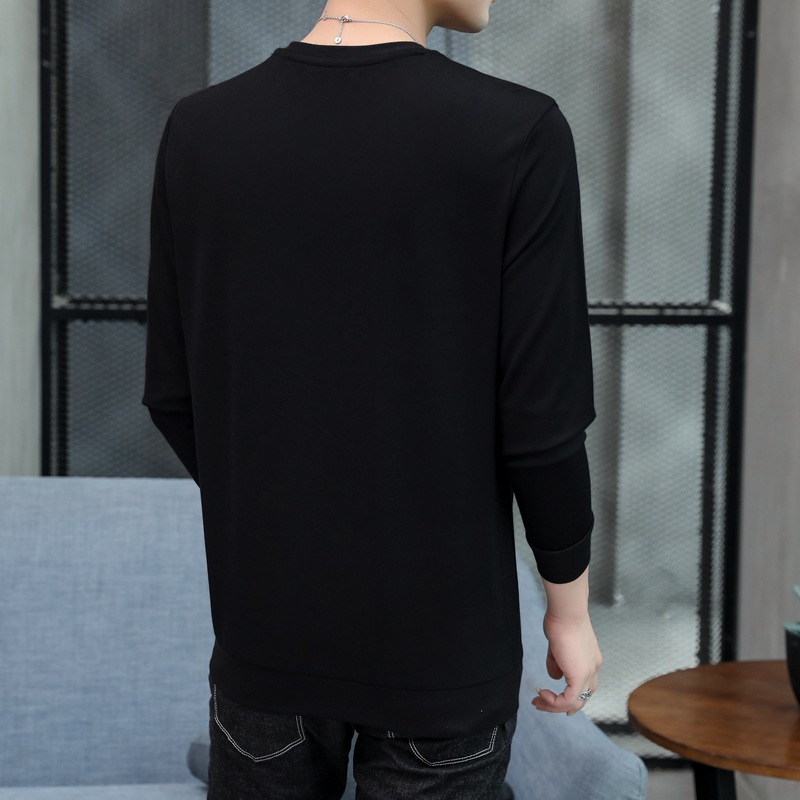 アメカジ 羽根刺繍ロゴデザイン長袖丸首上着