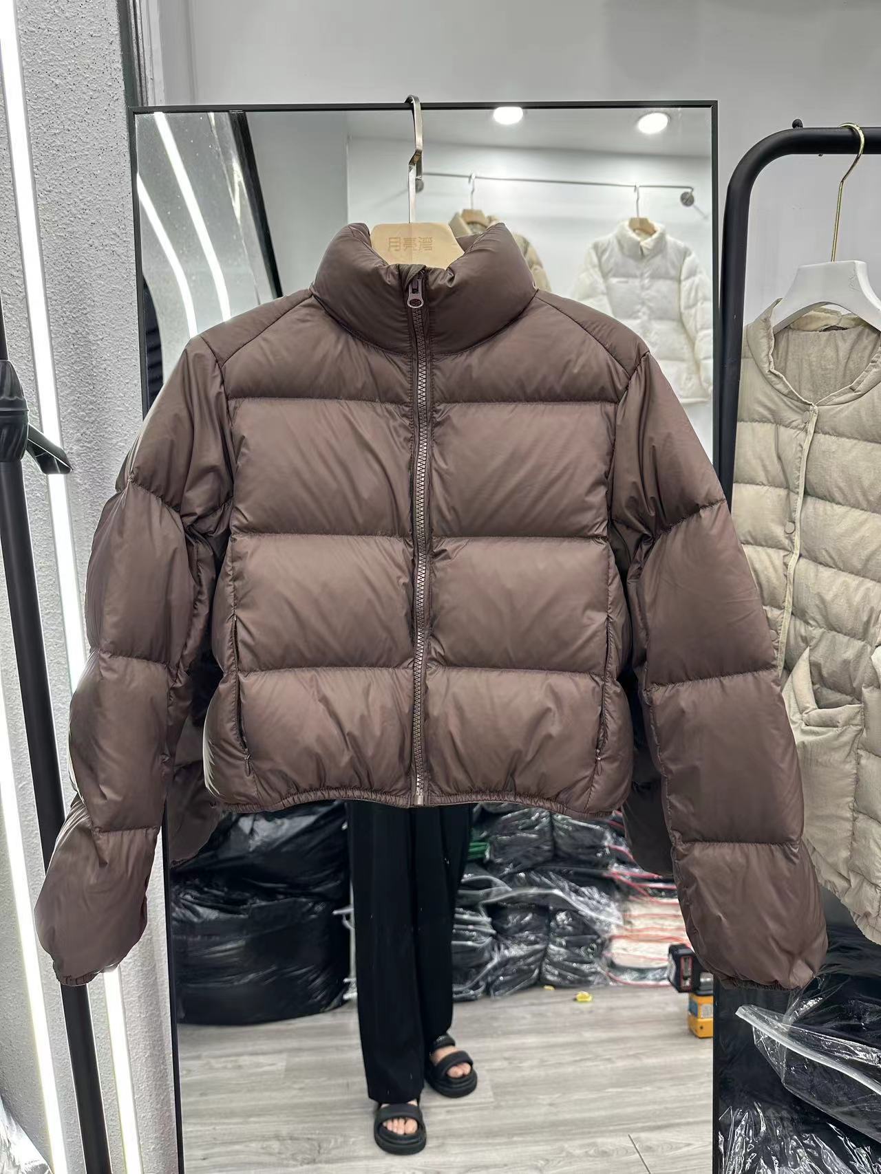 アメカジ レディース 中綿ダウン風 立ち襟 アウター 防寒 暖かい コート