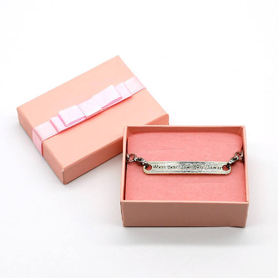 アメカジ メッセージプレートブレスレット