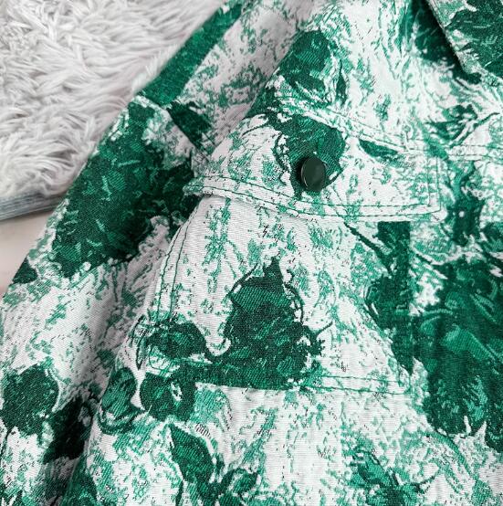 アメカジ メンズ グリーン迷彩柄 カジュアルジャケット 長袖