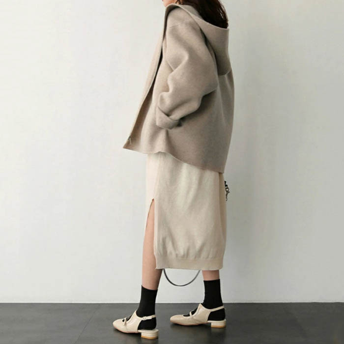 アメカジ レディース フード付きジャケット 秋冬防寒コート