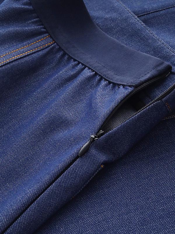 青ファッション 青ファッション フロントボタン デニムミディスカート