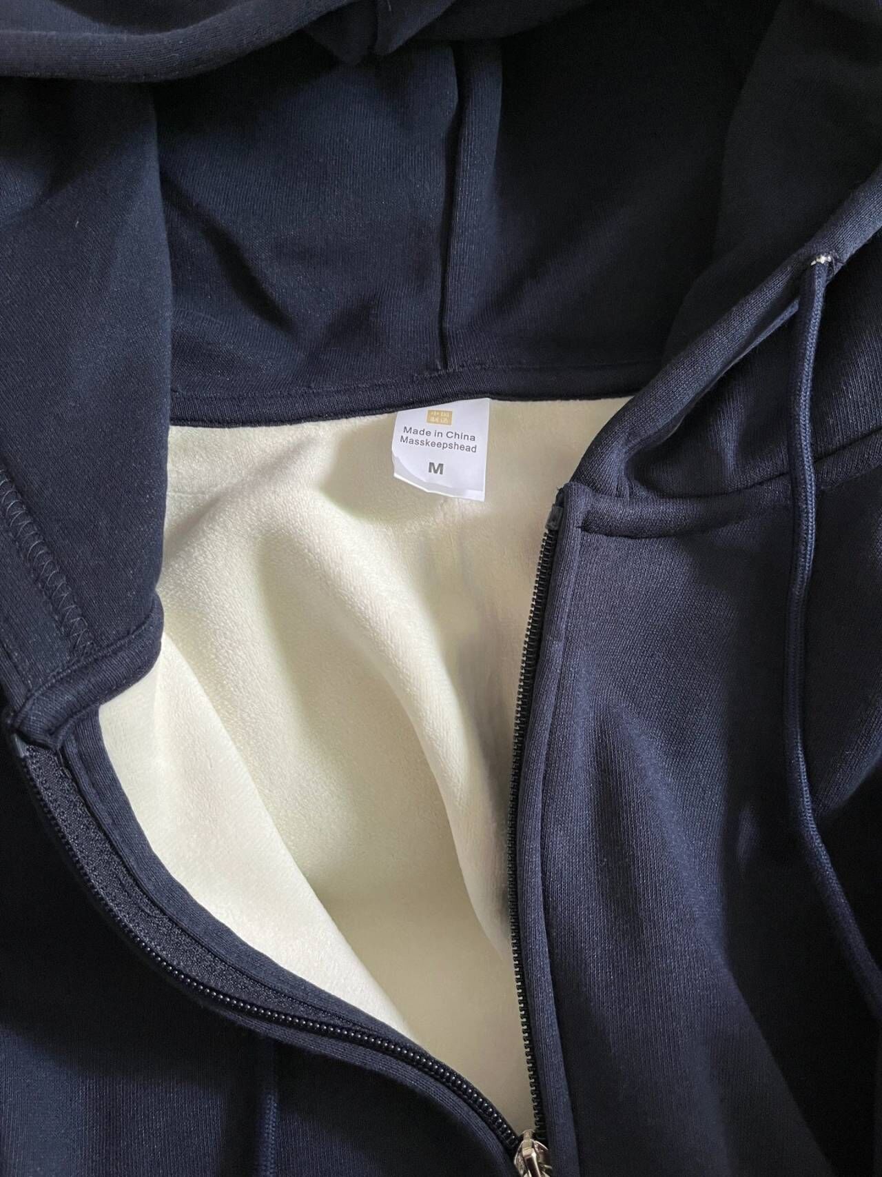 青ファッション 青ファッション なめらか裏起毛ジップパーカー