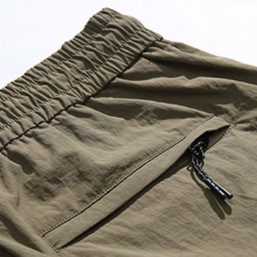 青ファッション アウトドア トレッキングパンツ