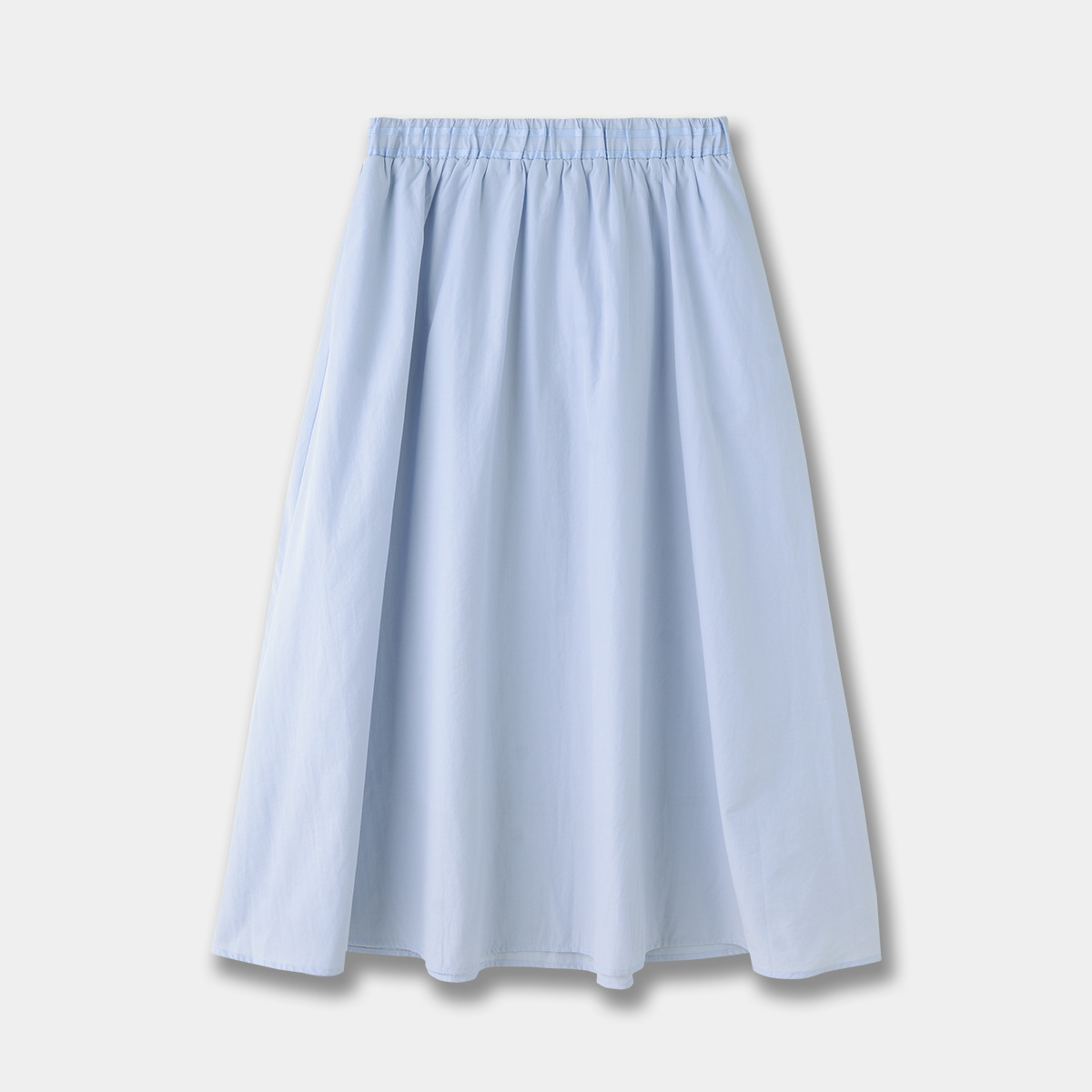 青ファッション 花びらボタン ノースリーブセットアップ