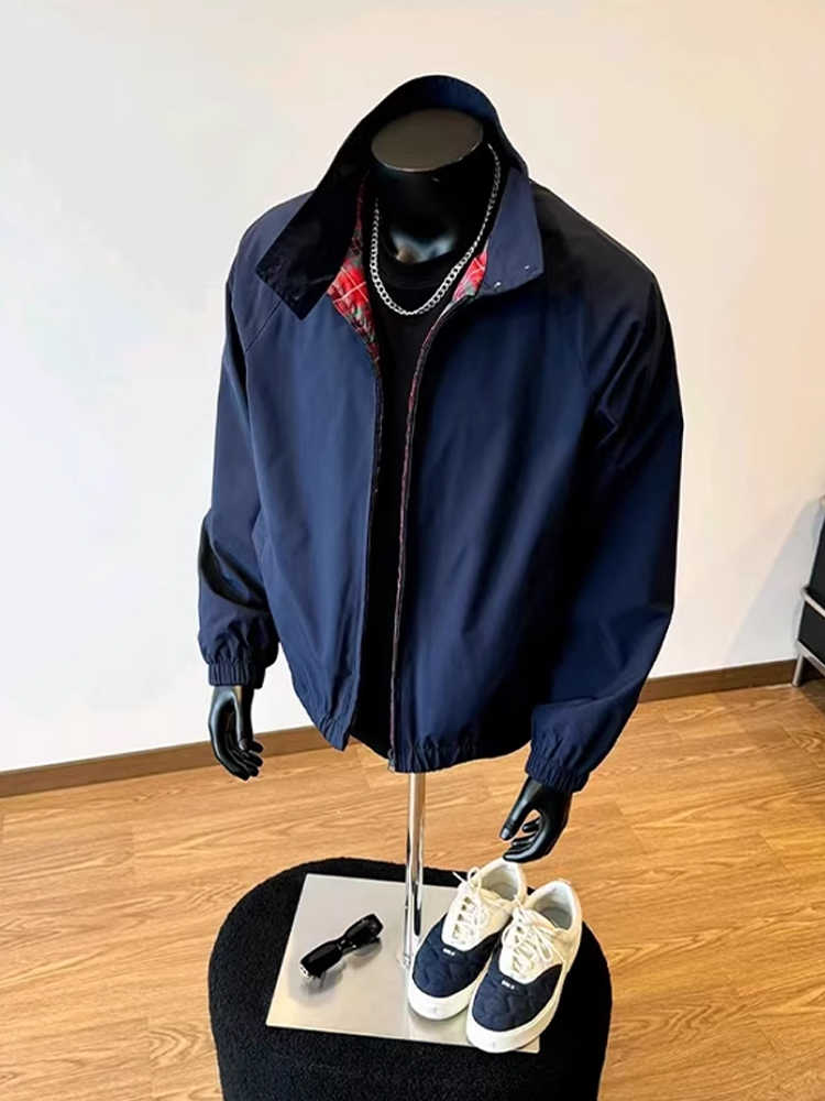 青ファッション 都会的スタンダードブルゾン