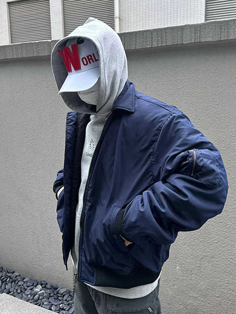 青ファッション 青ファッション ストリートアビエイターブルゾン