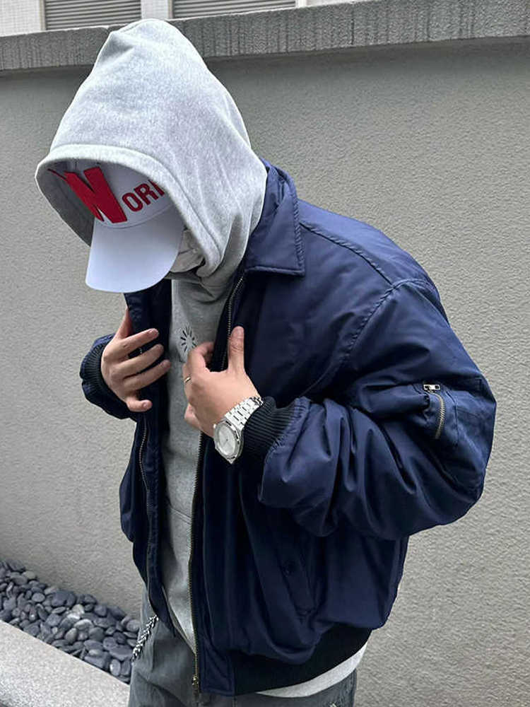 青ファッション 青ファッション ストリートアビエイターブルゾン