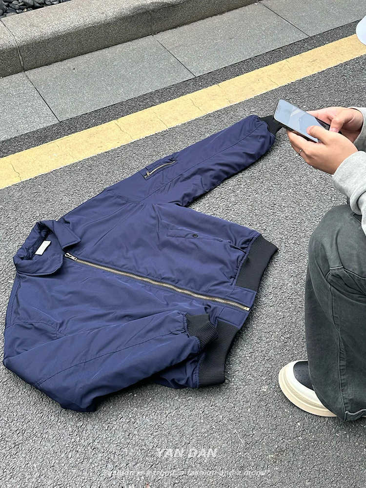 青ファッション 青ファッション ストリートアビエイターブルゾン