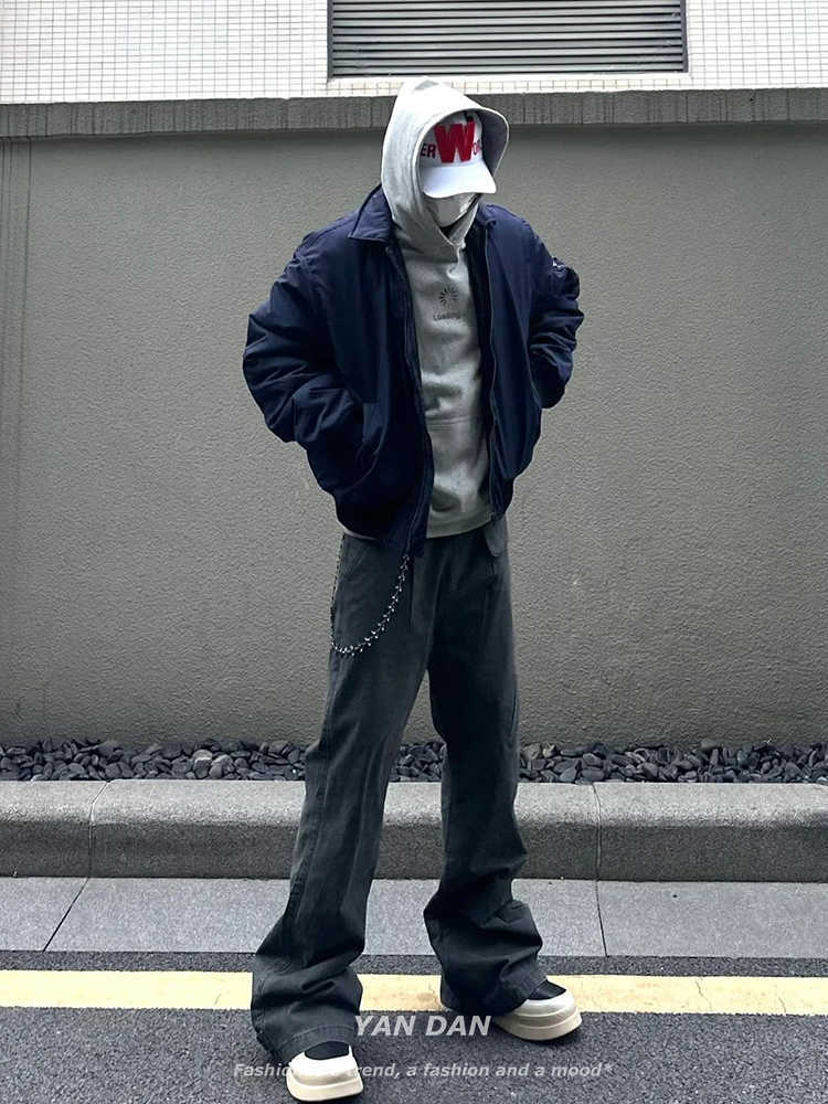 青ファッション 青ファッション ストリートアビエイターブルゾン