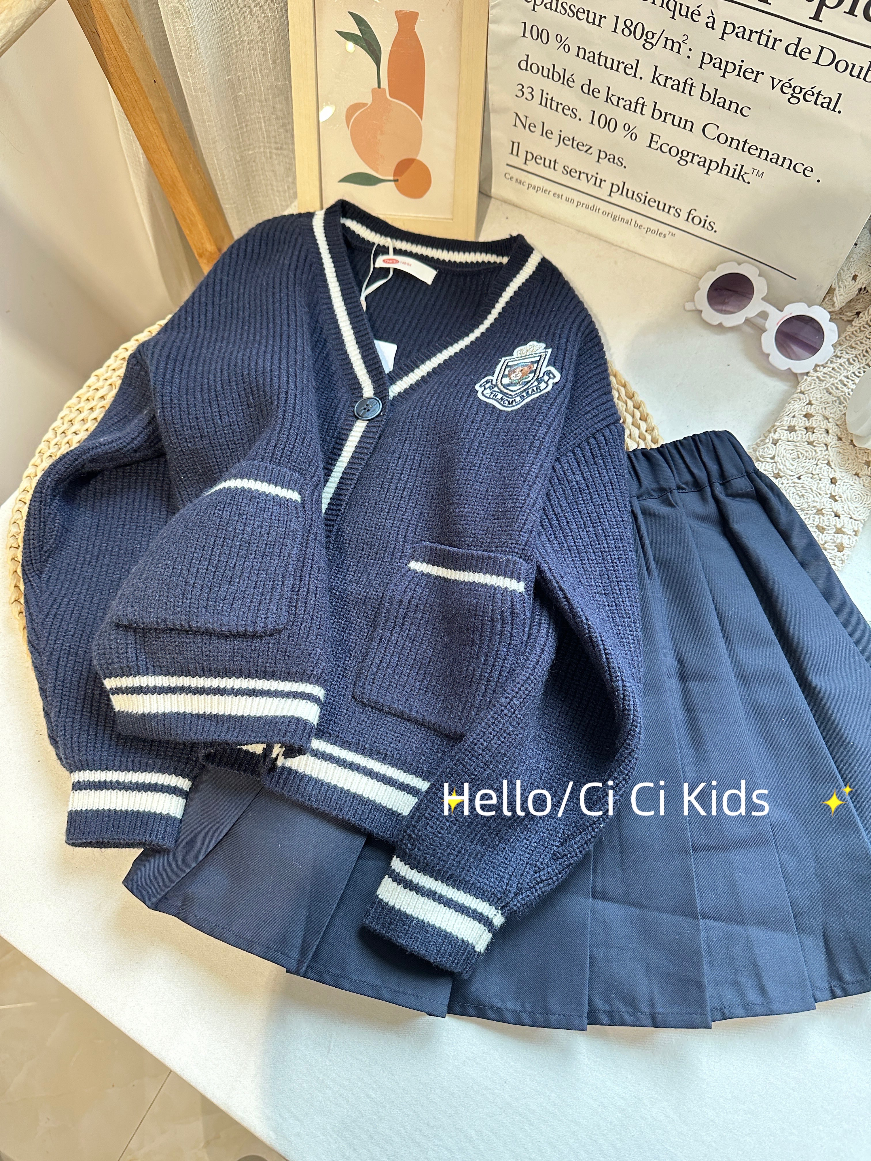青ファッション 青ファッション 学院風スタイリッシュセットアップ
