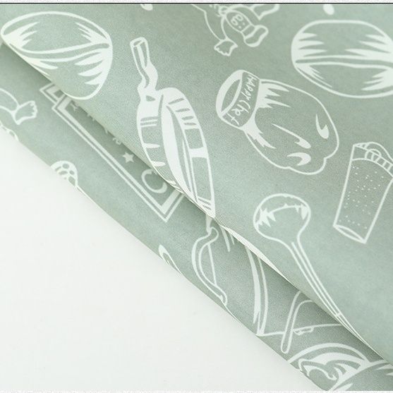 保育士 エプロン 北欧風キッチン道具総柄保育士エプロン