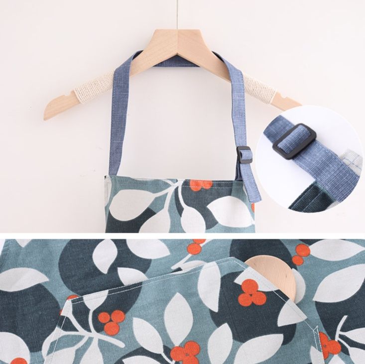 保育士 エプロン 北欧デザイン保育士エプロン大きめポケット付き