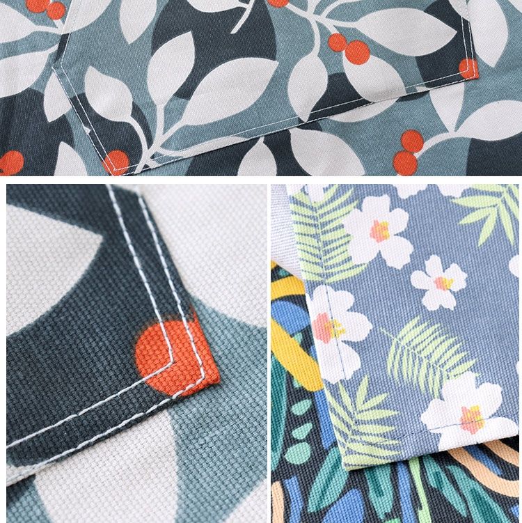 保育士 エプロン 北欧デザイン保育士エプロン大きめポケット付き