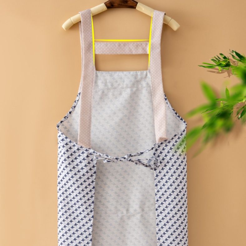 保育士 エプロン かわいいうさぎポケット付きストライプ柄保育士エプロン