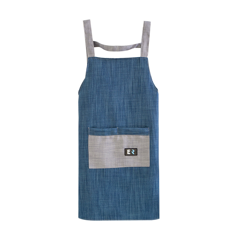 保育士 エプロン 無地デザイン背面結びタイプ保育士作業用シンプルエプロン