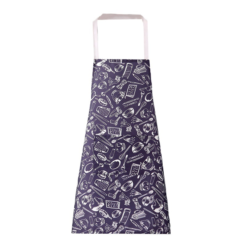 保育士 エプロン 北欧風キッチン道具総柄保育士エプロン