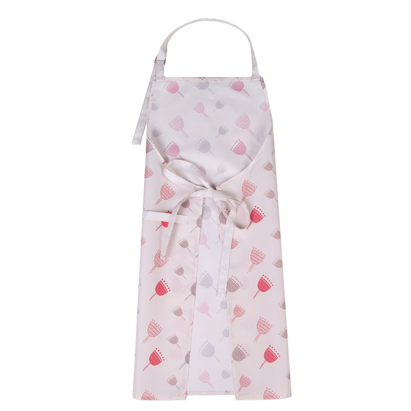 保育士 エプロン 花モチーフ総柄エプロン