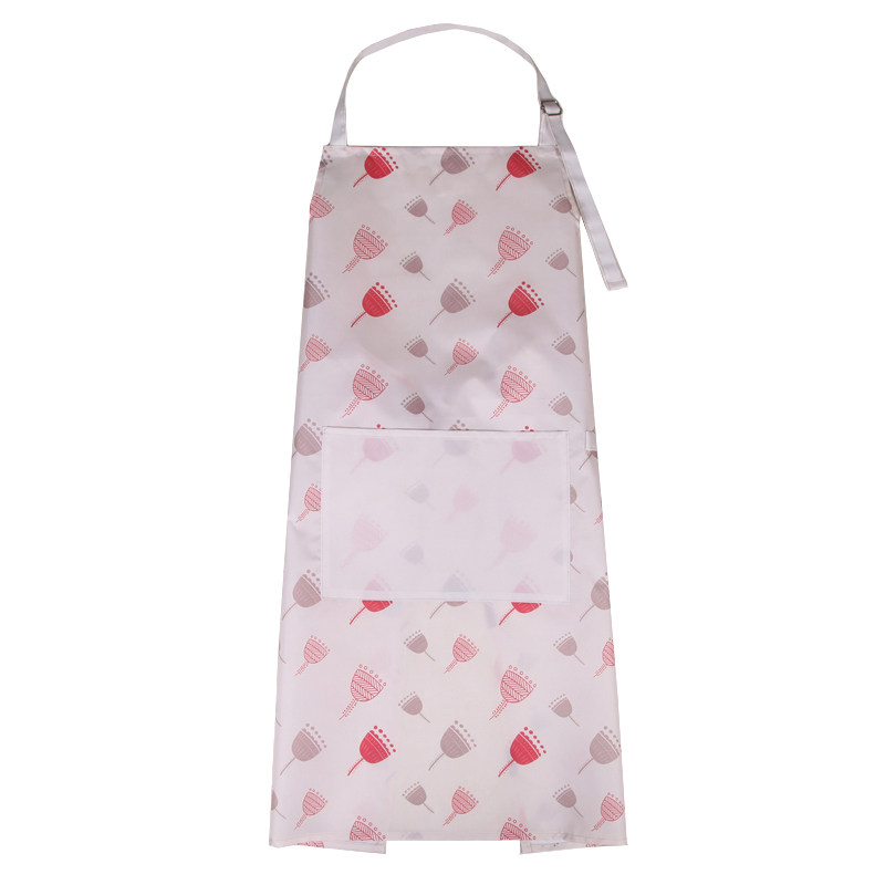 保育士 エプロン 花モチーフ総柄エプロン