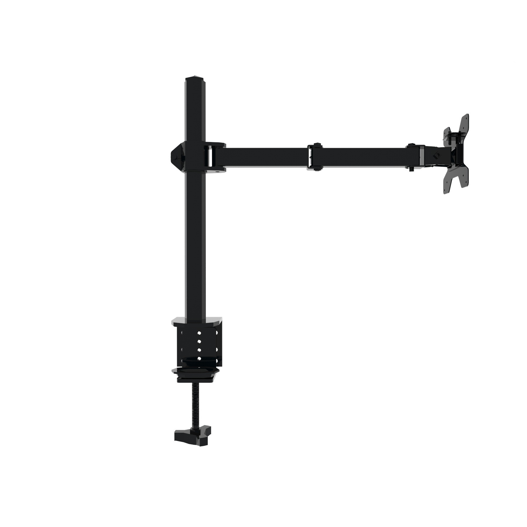 モニターアーム デスク縦型支柱式単腕デスク固定型モニター台