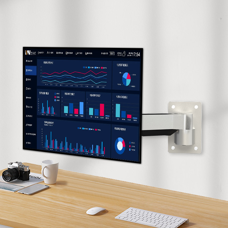 モニターアーム 壁掛け式可動型モニターアーム