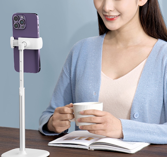 モニターアーム 快適視線スマホスタンド 縦置き横置き対応