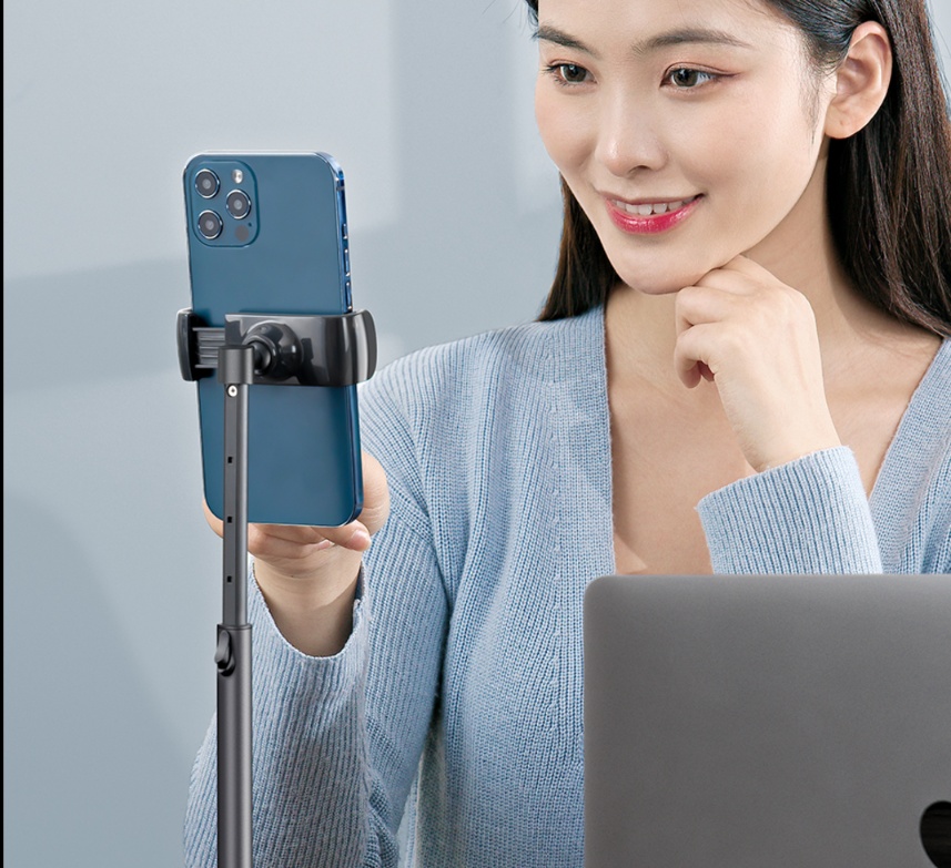 モニターアーム 快適視線スマホスタンド 縦置き横置き対応