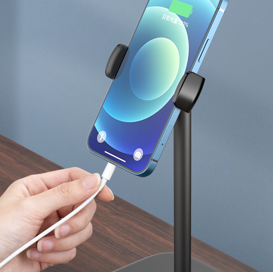 モニターアーム 快適視線スマホスタンド 縦置き横置き対応