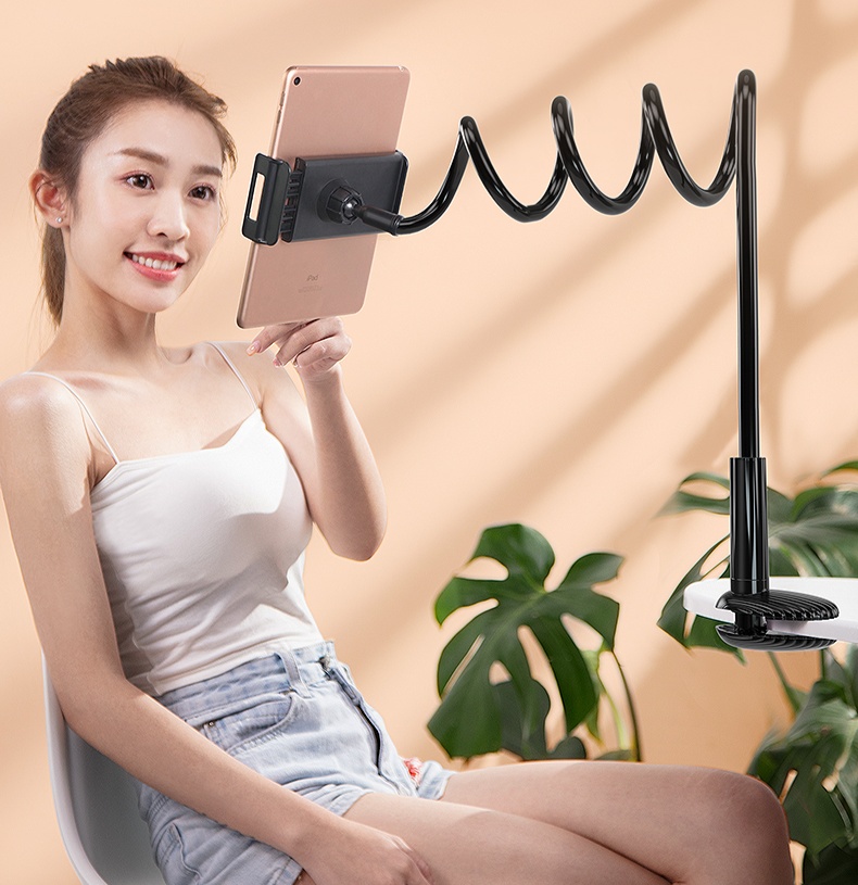 モニターアーム 快適寝ながらスマホスタンド