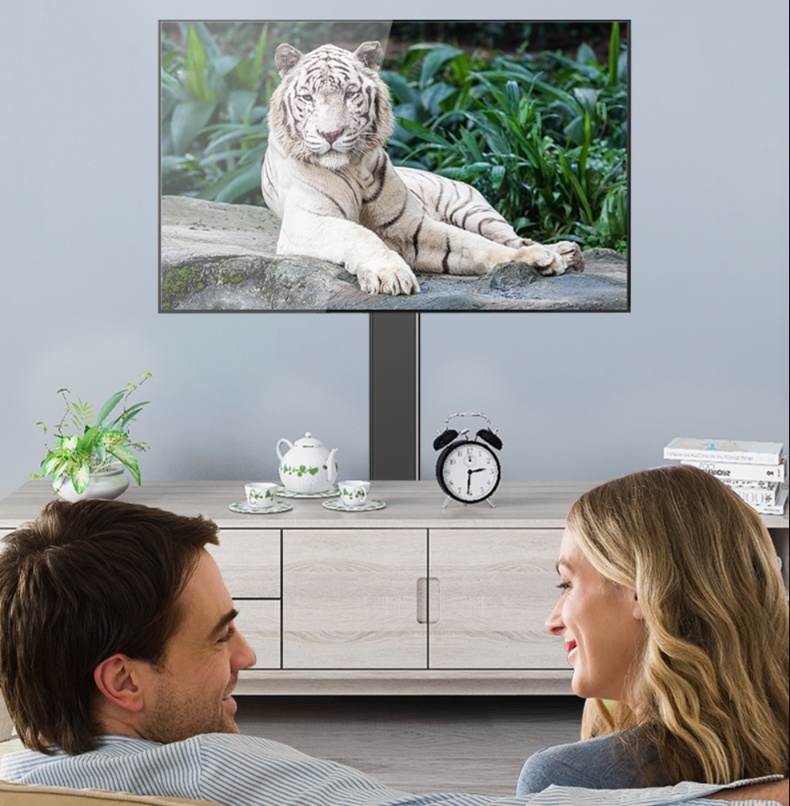 モニターアーム スタイリッシュ置き型テレビスタンド