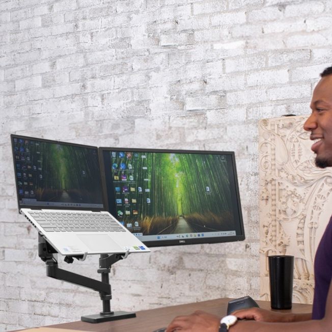 モニターアーム 多機能デュアルモニターアーム