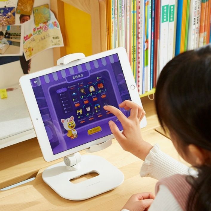 モニターアーム 学習姿勢サポートスマホ・タブレット用置き型モニターアーム