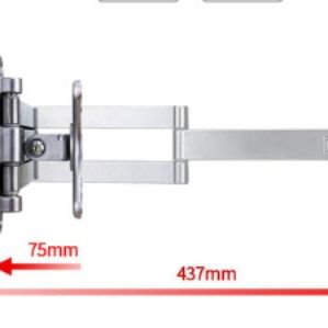 多関節可動式壁掛けモニターアーム