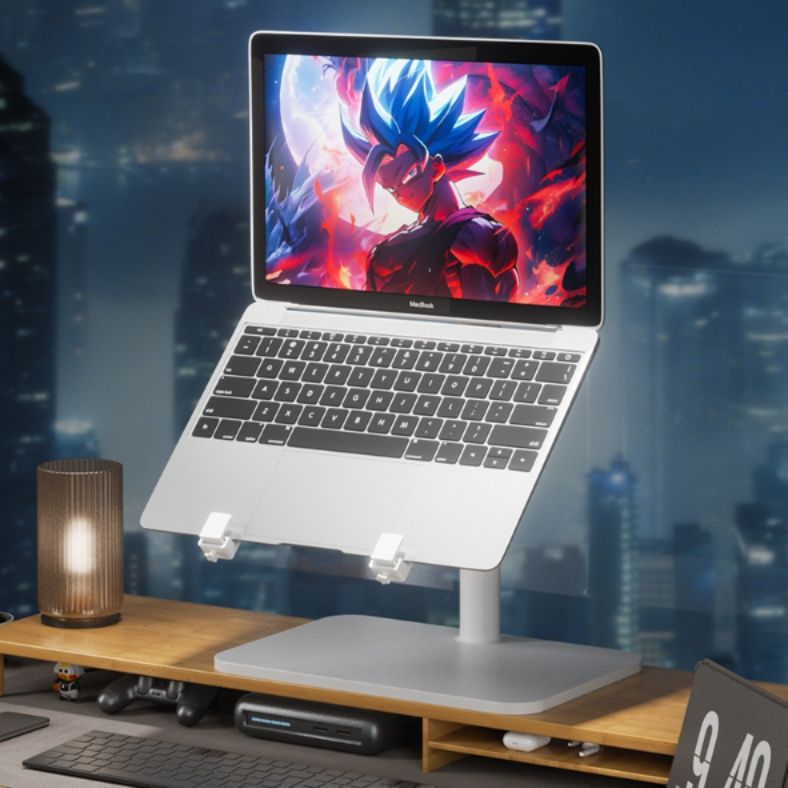 二画面対応デュアル表示置き型モニターアーム