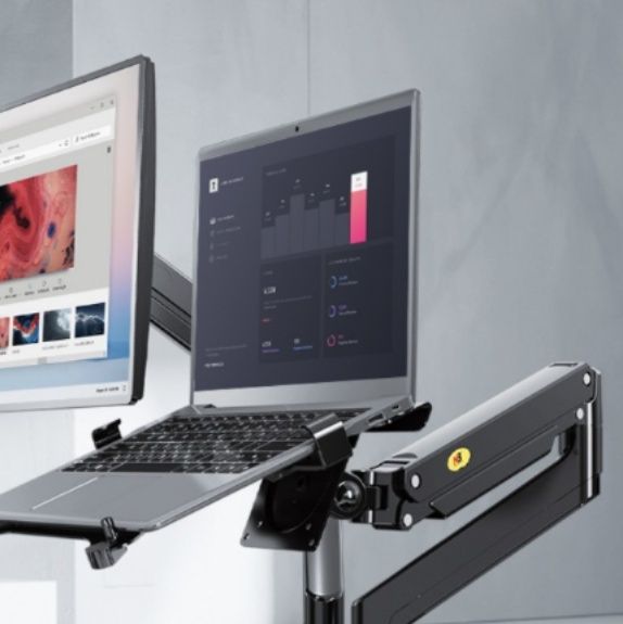 モニターアーム 多機能二軸式デスク作業支援スタンド