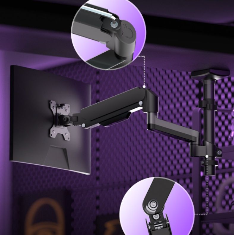  多関節式気圧弾簧壁掛けモニターアーム