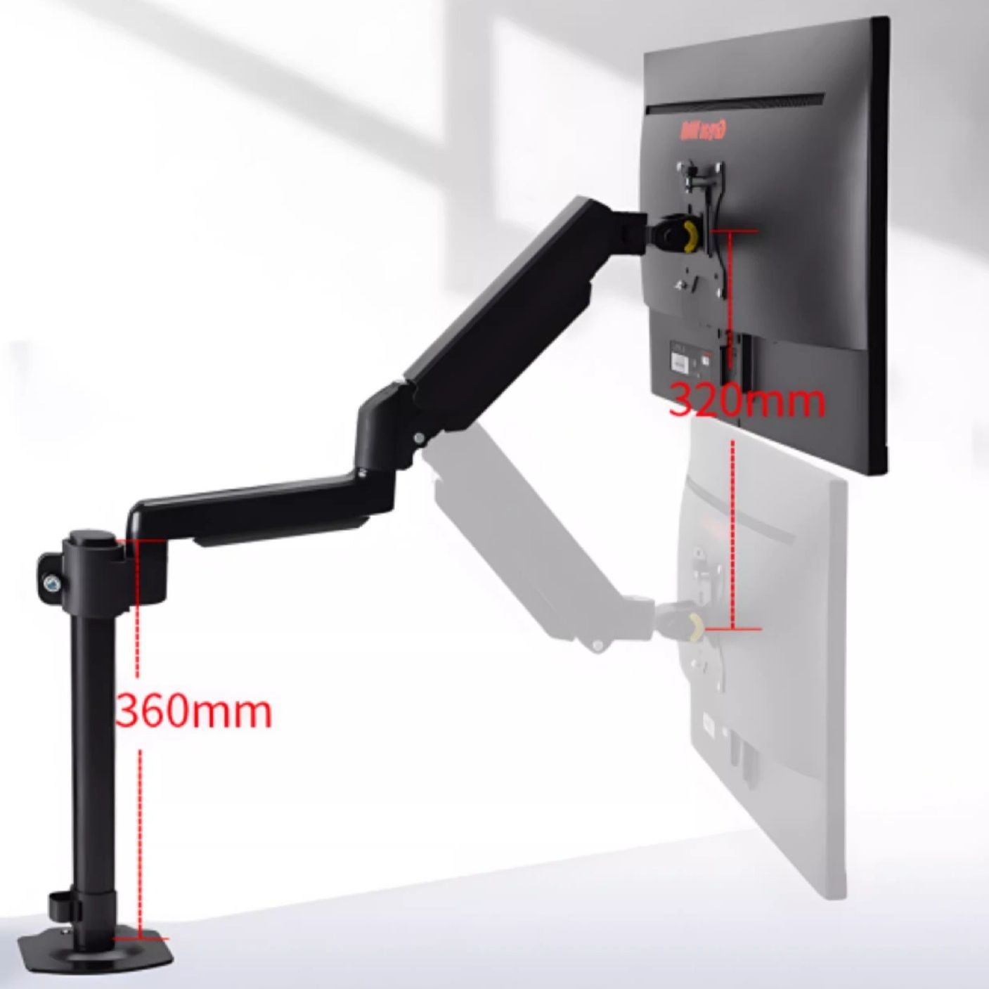 モニターアーム 多角度調整機能付きモニターアームスタンド