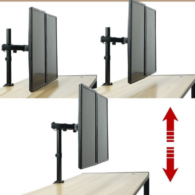 モニターアーム デスク用デュアル液晶画面スタンド クランプ式調整可能