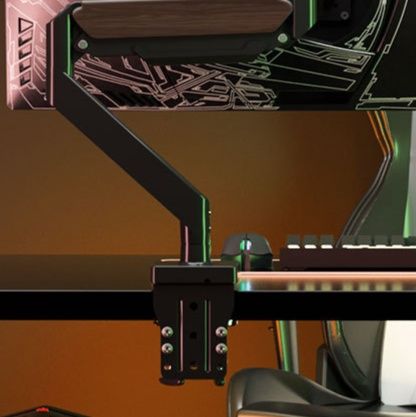 モニターアーム 多関節可動式単軸モニターアーム