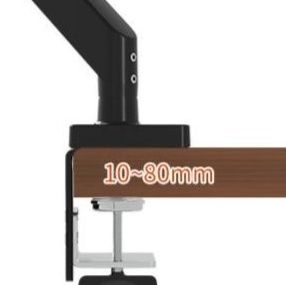 モニターアーム 多関節可動式単軸モニターアーム