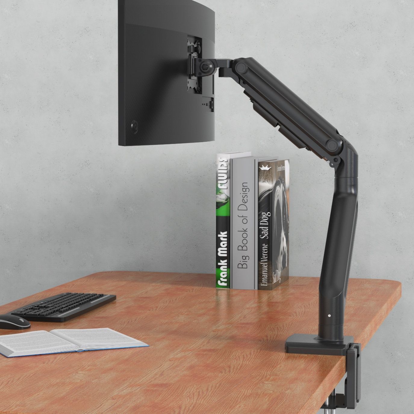 モニターアーム 多関節可動式クランプ型モニターアーム